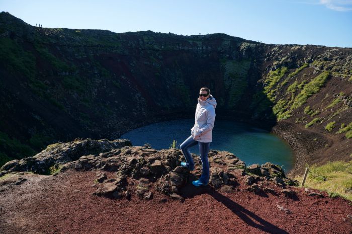 Kerid Crater Lake in Iceland