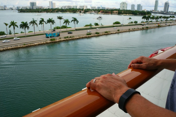 Leaving port in Miami