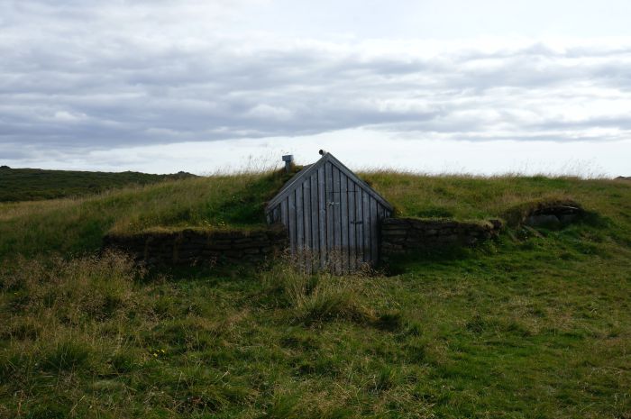 Turf houses seen around Iceland